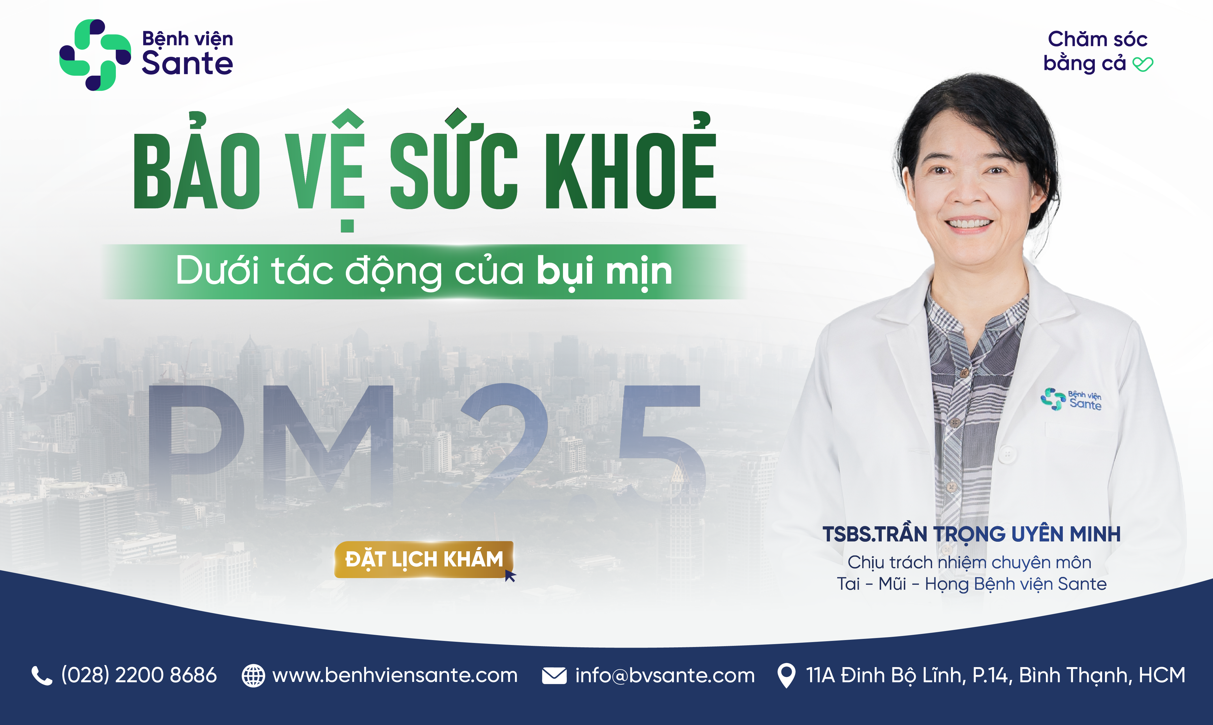 BẢO VỆ SỨC KHOẺ DƯỚI TÁC ĐỘNG CỦA BỤI MỊN