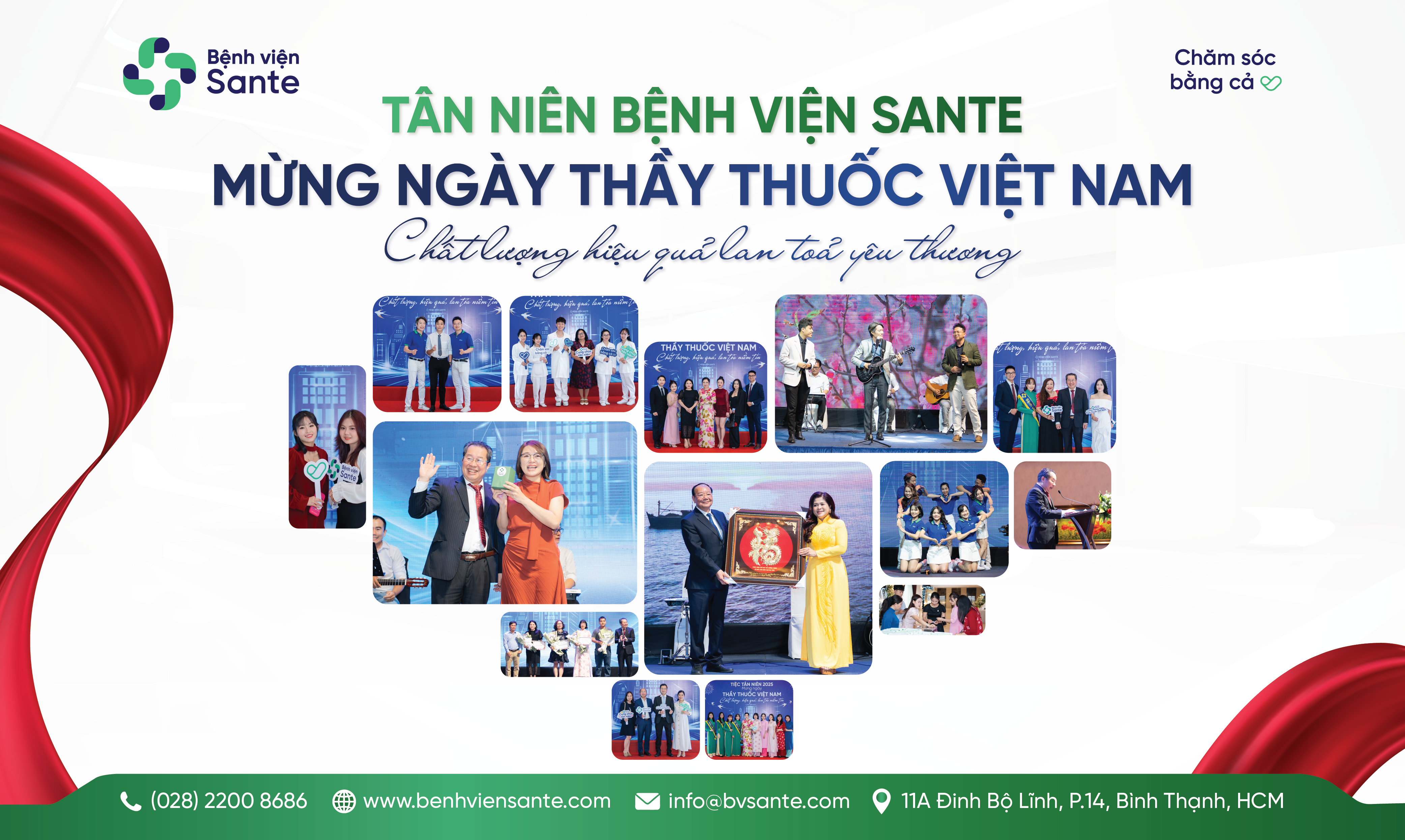 TÂN NIÊN BỆNH VIỆN SANTE MỪNG NGÀY THẦY THUỐC VIỆT NAM, CHẤT LƯỢNG HIỆU QUẢ LAN TỎA NIỀM TIN
