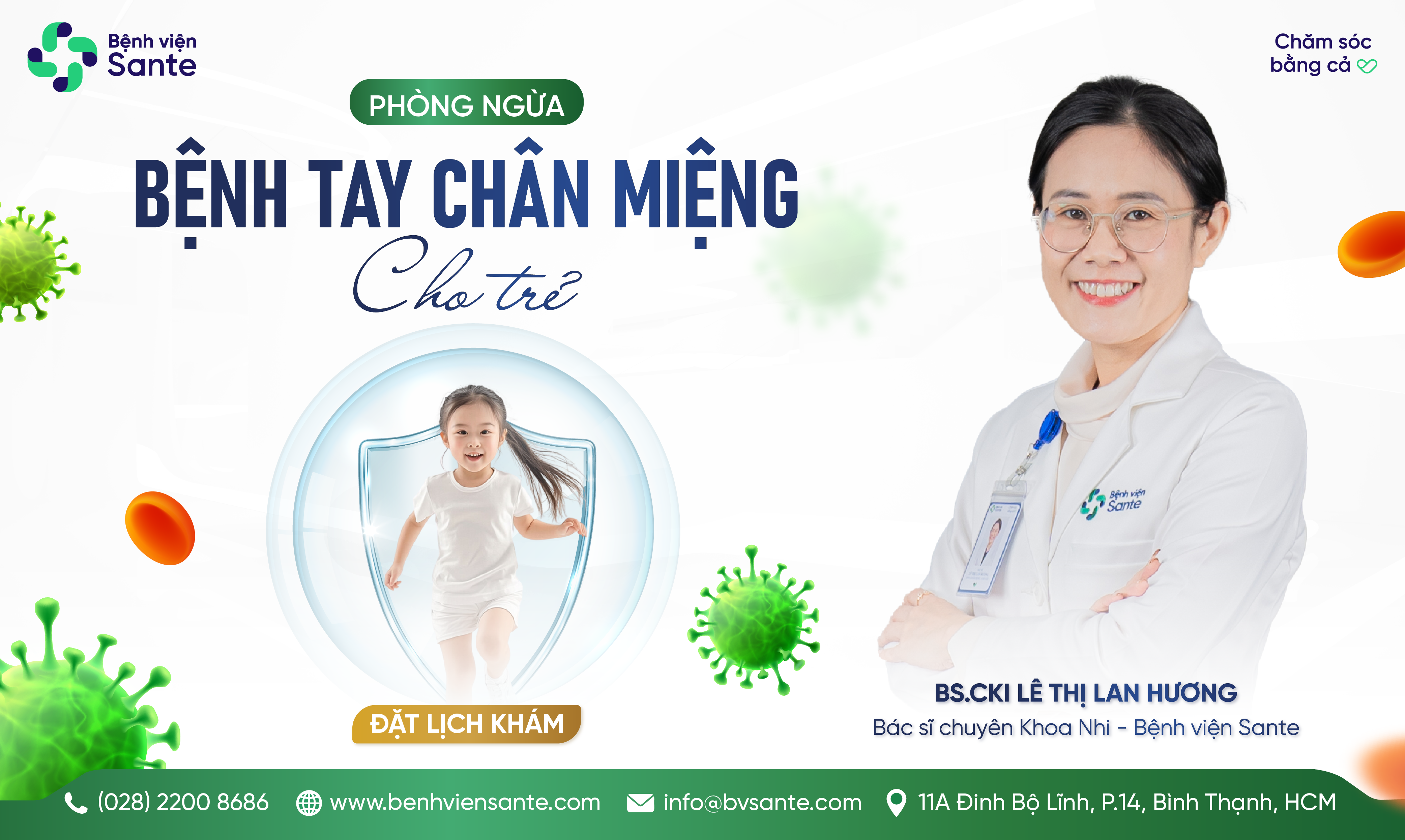 PHÒNG NGỪA BỆNH TAY CHÂN MIỆNG CHO TRẺ