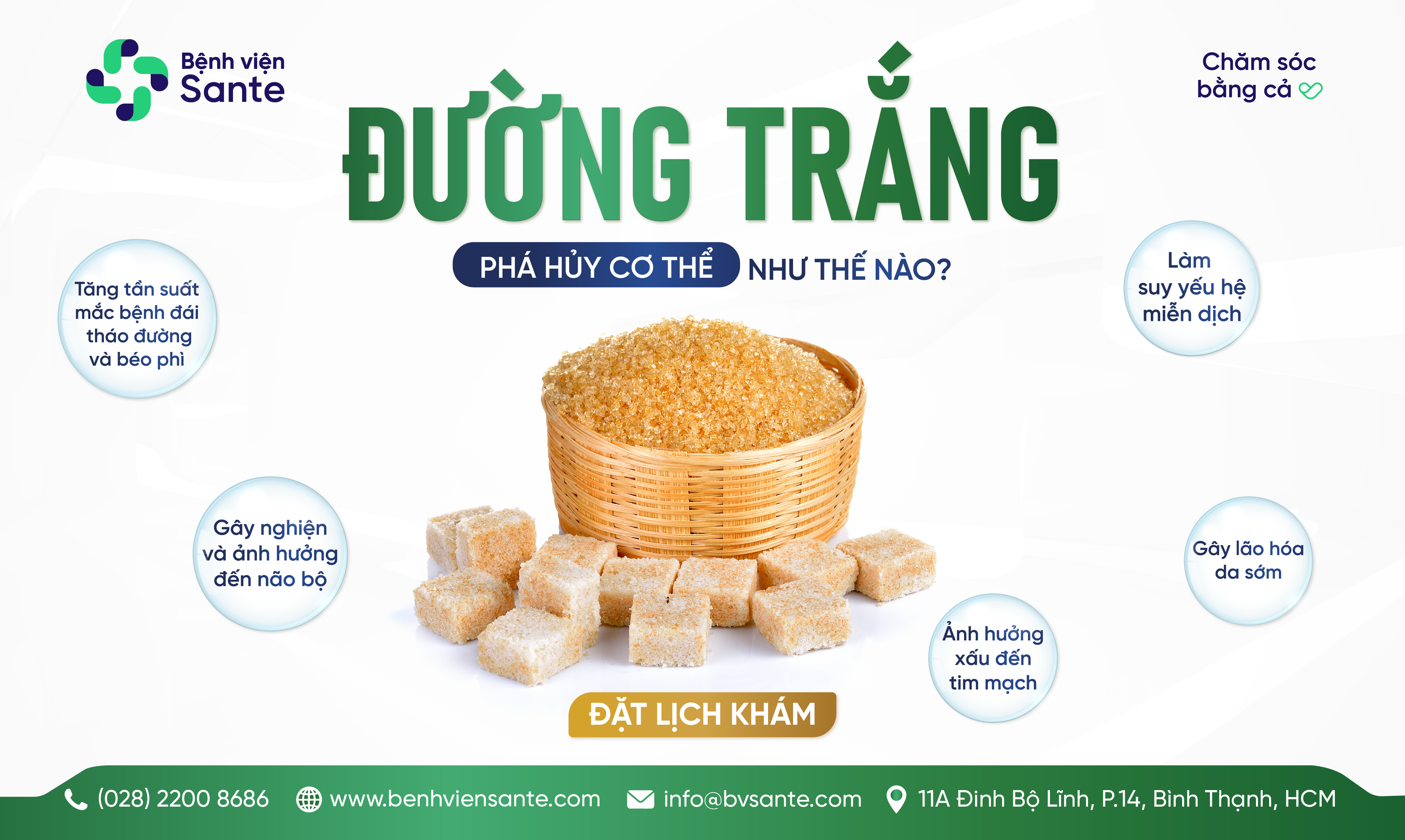 ĐƯỜNG TRẮNG GÂY NGUY HẠI CƠ THỂ NHƯ THẾ NÀO?