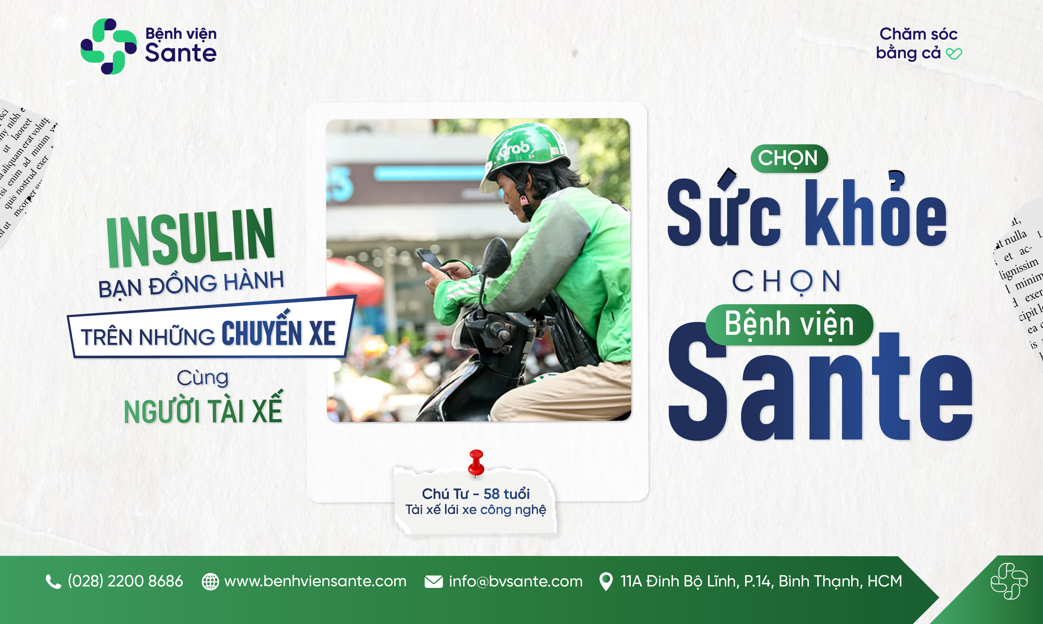 INSULIN BẠN ĐỒNG HÀNH TRÊN NHỮNG CHUYẾN XE CÙNG NGƯỜI TÀI XẾ