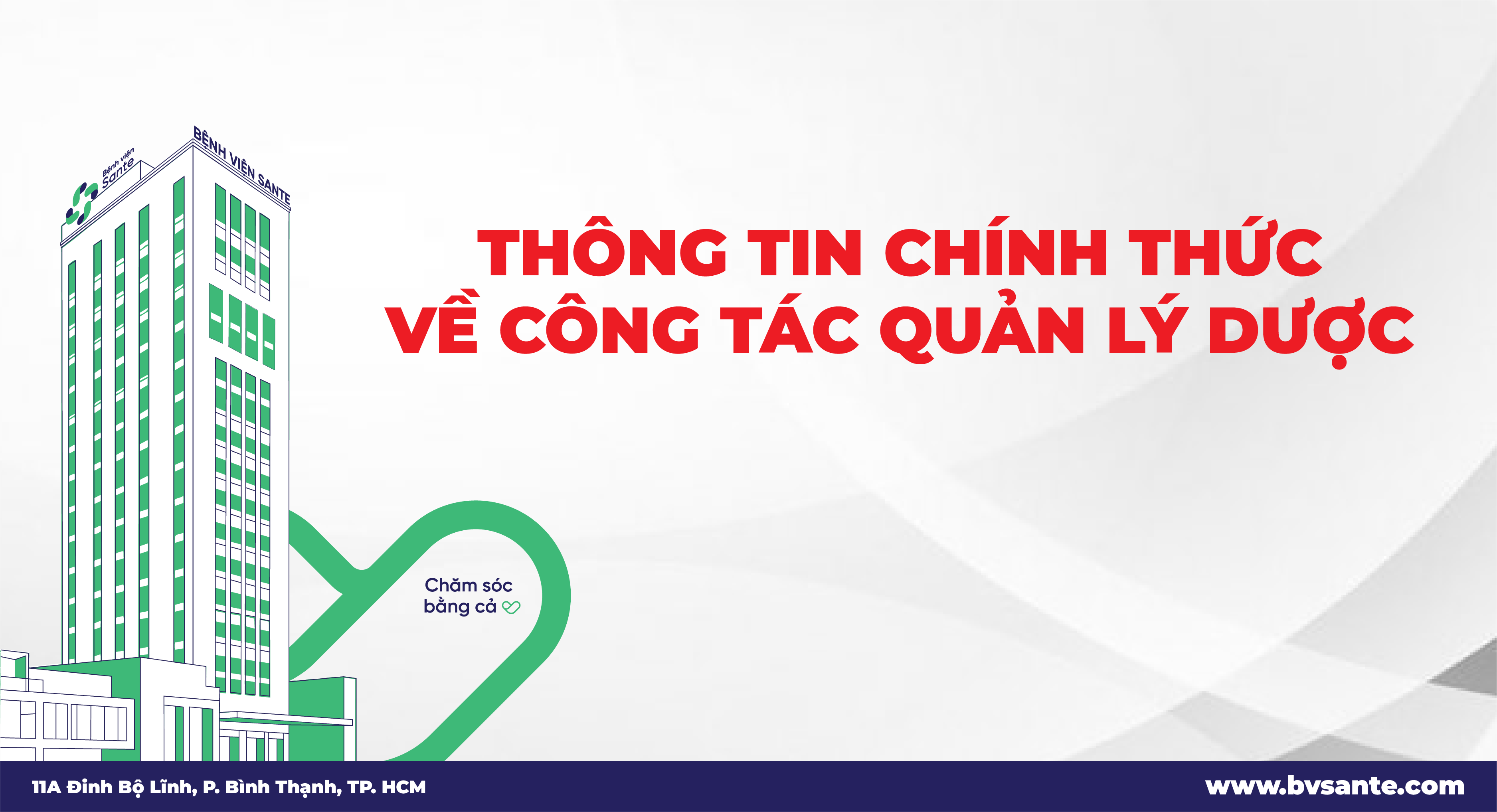 Bệnh viện SANTE thông tin chính thức về công tác quản lý dược